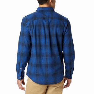 Columbia Camisas Casuales Boulder Ridge™ Flannel Hombre Azul Marino (768AHXRMJ)